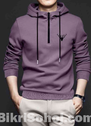 Half Zipper Hoodie for Stylish Men